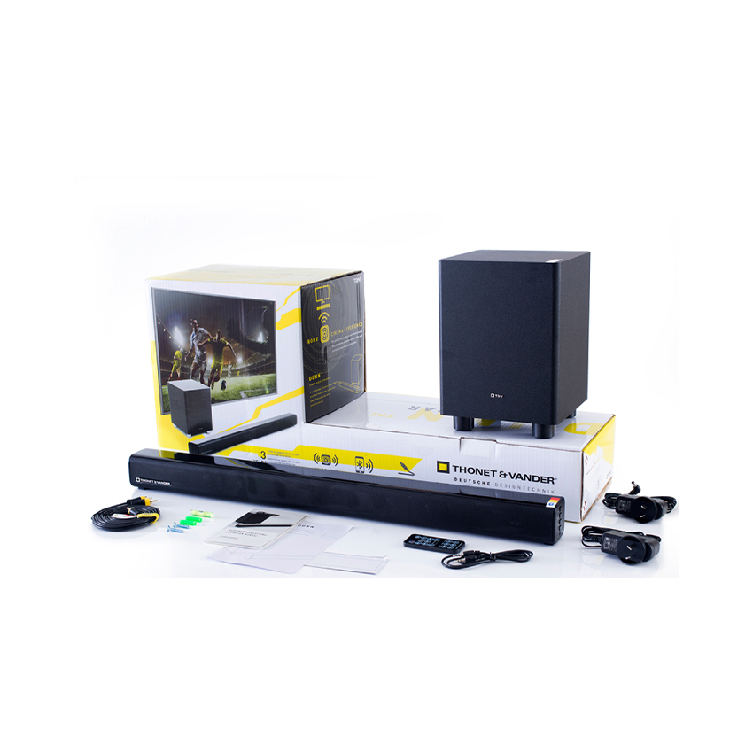 Loa Soundbar Bluetooth Thonet & Vander Dunn đặt gọn trong góc giải trí