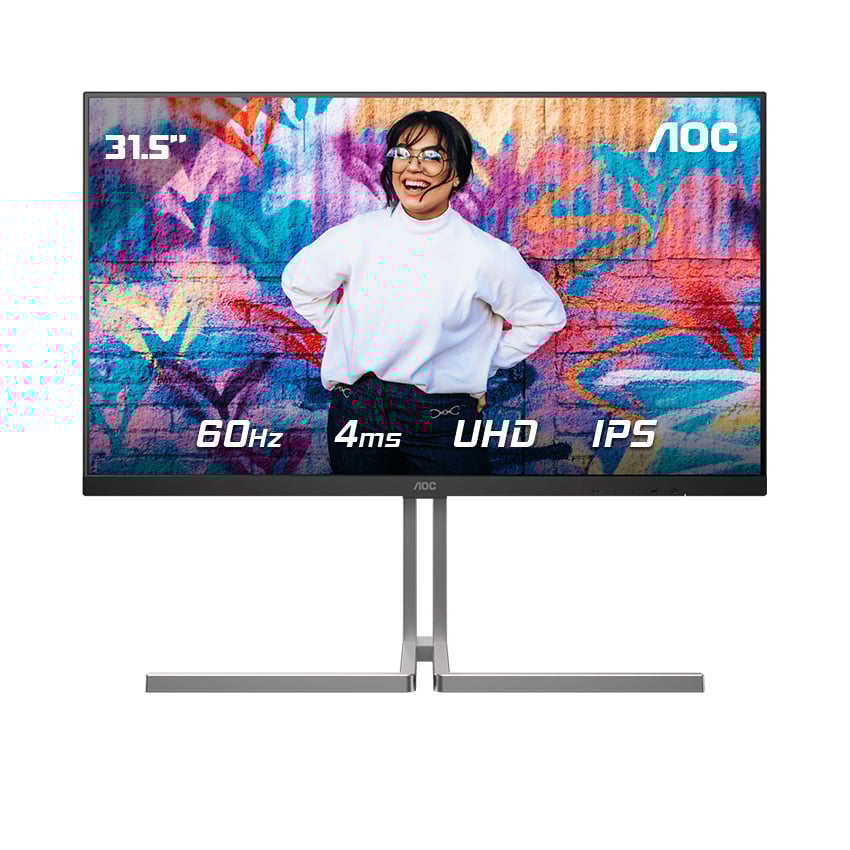 Màn hình Đồ Hoạ AOC U32U3CV/74 31.5 inch 4K UHD IPS 60Hz 4ms | Phẳng