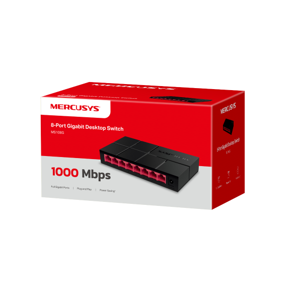 Bộ chia mạng Mercusys MS108G 8 Cổng 10/100/1,000 Mbps