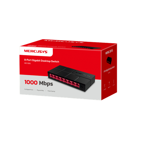 Bộ chia mạng Mercusys MS108G 8 Cổng 10/100/1,000 Mbps