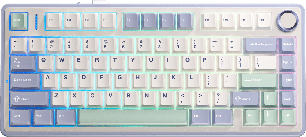 Phím Cơ Aula F75 (Reaper Switch Ice Green) Không Dây