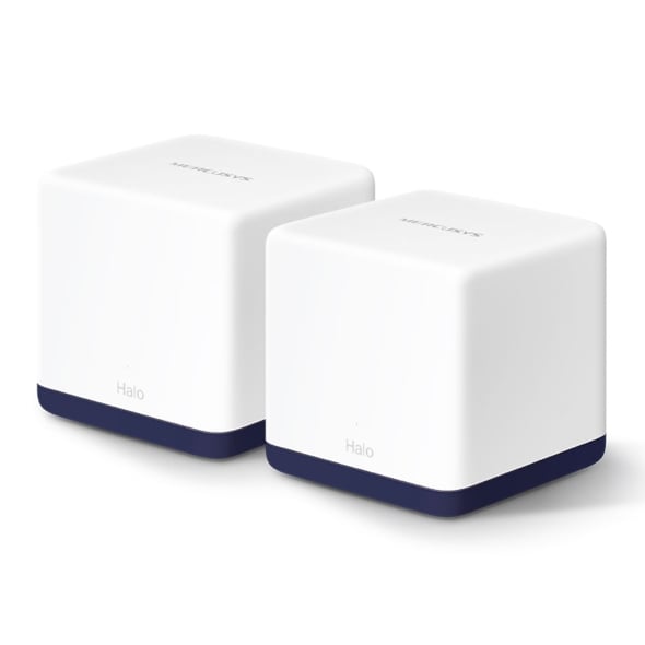 Mesh Wifi MERCUSYS Halo H50G 2 Pack AC1900 ( 2 băng tần, 3 cổng 1Gbps, 350m²)