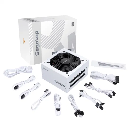 Nguồn Segotep PM850W 850W 80 Plus Platinum Trắng
