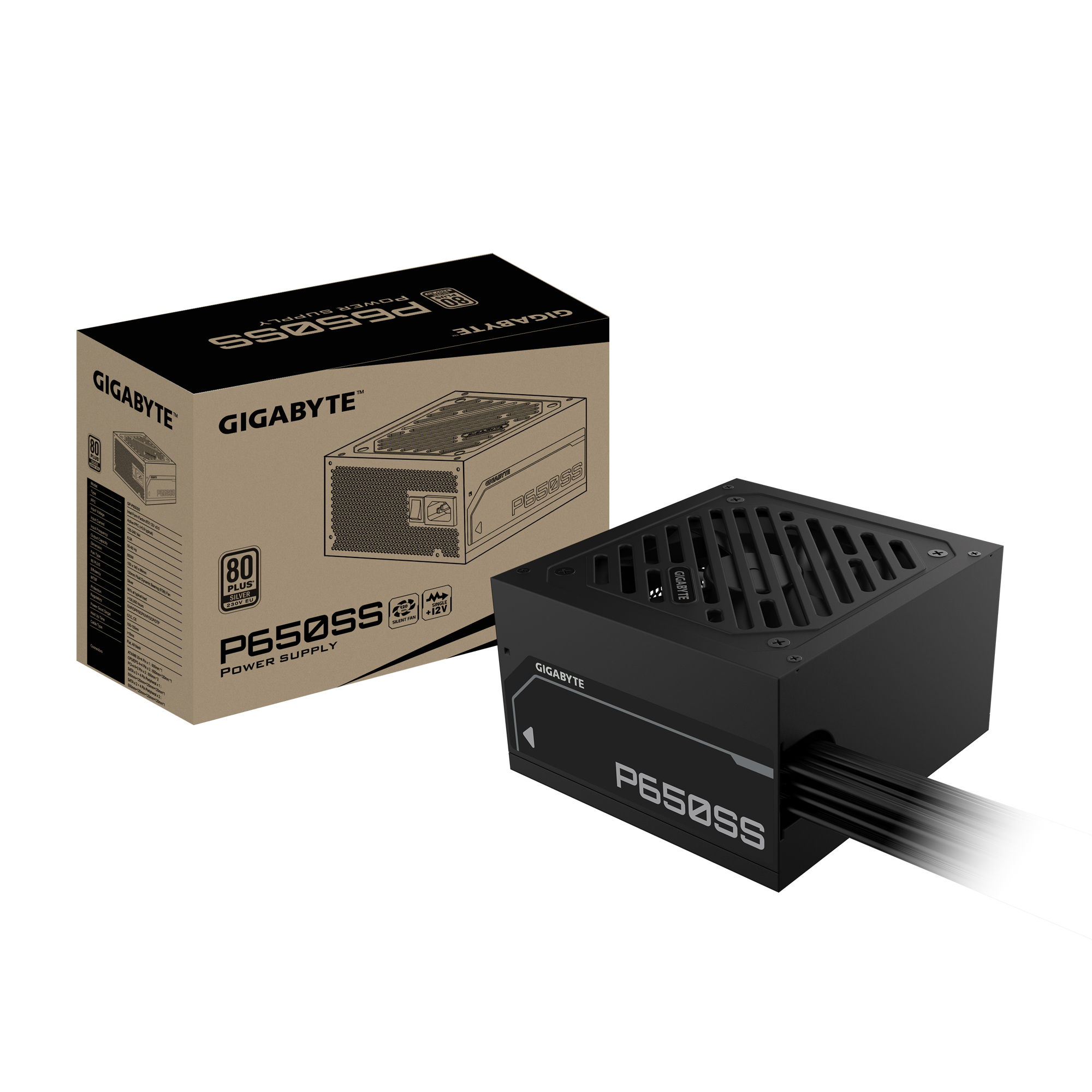 Nguồn Gigabyte P650SS 650W 80 Plus Black (GP-P650SS)