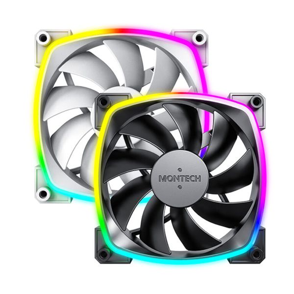 Fan LED RGB Montech AX120 PWM ARGB (Black/White)