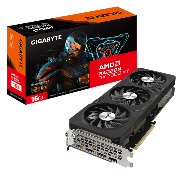 Card màn hình VGA GIGABYTE Radeon RX 7600 XT GAMING OC 16G