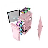 Vỏ Máy Tính MIK AH01 Hồng |ATX , mATX