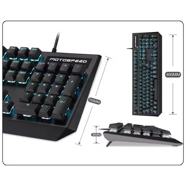 Bàn phím cơ Gaming Motospeed CK95