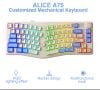 Bàn phím cơ gaming LEOBOG ALICE A75 3 Mode (Công thái học)