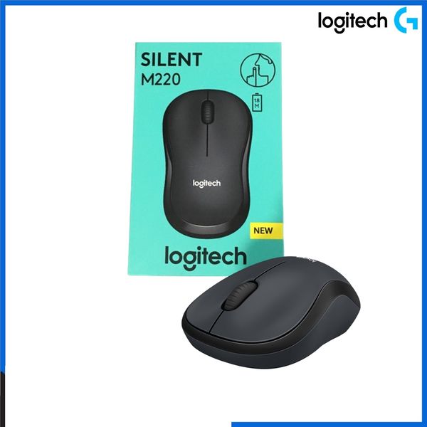 Mouse ko dây LOGITECH M220 Black Silent
