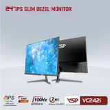 Màn hình Phẳng VSP IPS 24 inch VC242i | 100Hz/2ms | Đen