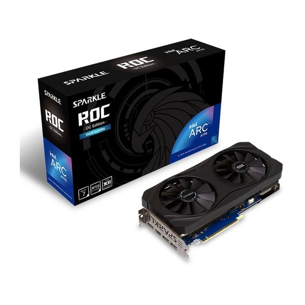 Card màn hình SPARKLE Intel Arc A770 ROC OC 16GB GDDR6 (SA770R-16GOC)