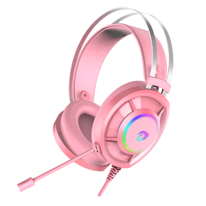 Tai nghe DAREU EH469 RGB | Đen/Hồng