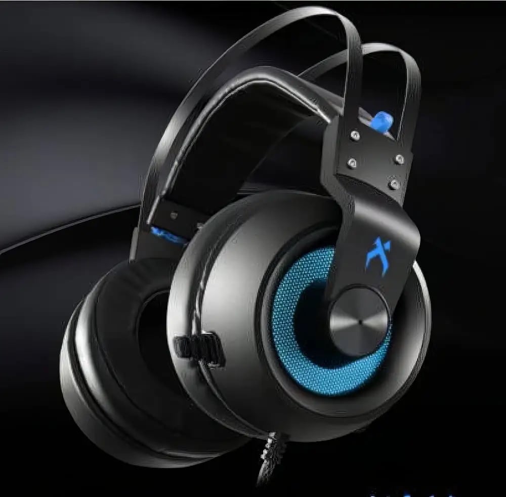 Tai Nghe Có Dây Xiberia K1 METAL | Đen Xanh, RGB, Virtual 7.1, OverEar