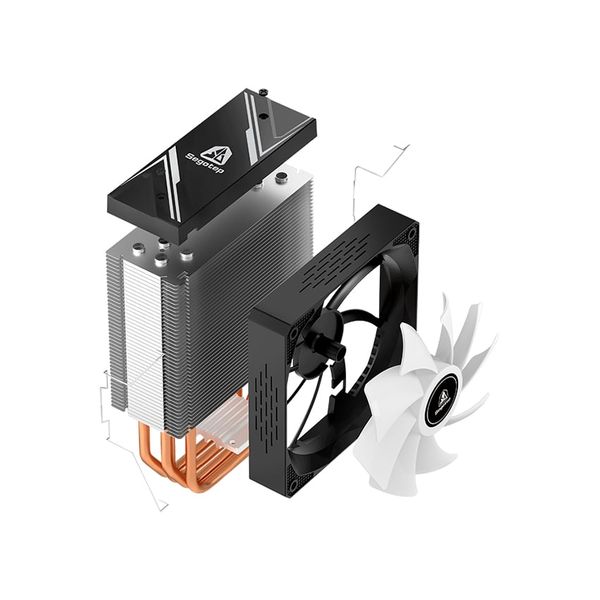 Tản nhiệt khí Segotep Lumos G4-150W Đen 4 Ống Đồng Led ARGB