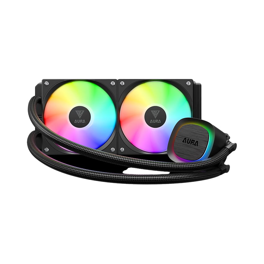 Tản nhiệt nước AIO Gamdias AURA GL240 V2 ARGB Đen