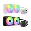 Tản nhiệt nước AIO Gamdias AURA GL240 V2 ARGB | Đen/Trắng
