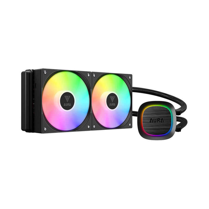 Tản nhiệt nước AIO Gamdias AURA GL240 V2 ARGB Đen