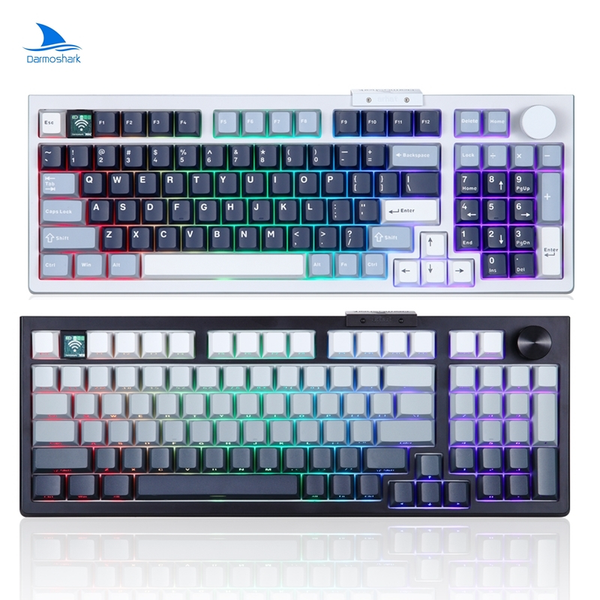 Bàn phím Darmoshark TOP 98 Tri-mode RGB White