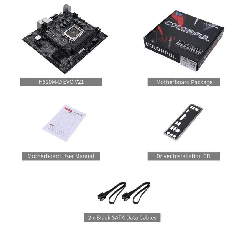 Mainboard Intel Colorful H610M-D M.2 V20 DDR4