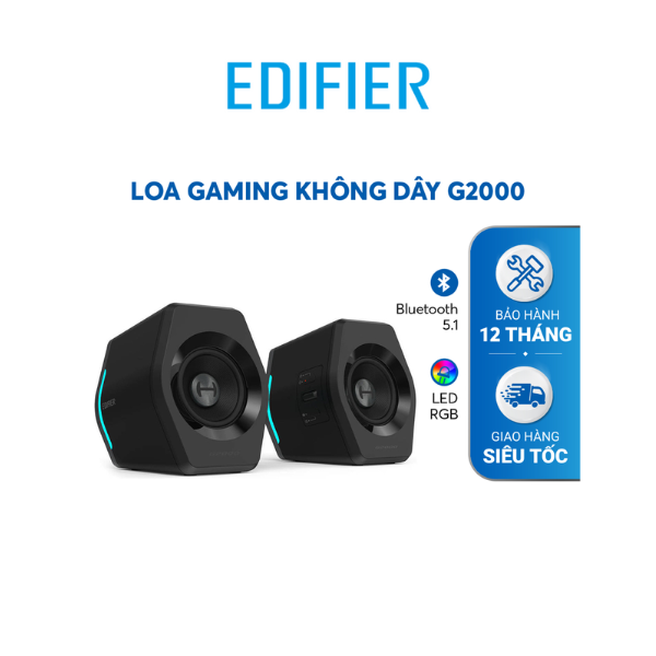 Loa máy tính Bluetooth EDIFIER G2000 màu đen RGB