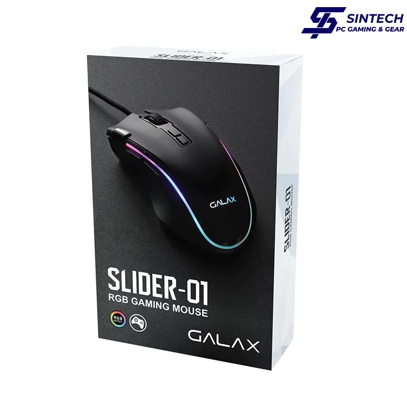 Chuột Galax Gaming SLIDER 01 RGB 7200 DPI Wired