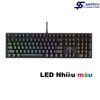 Bàn phím cơ Gaming DAREU EK810 Pink / Black (MULTI LED, Blue/ Brown/ Red D switch)