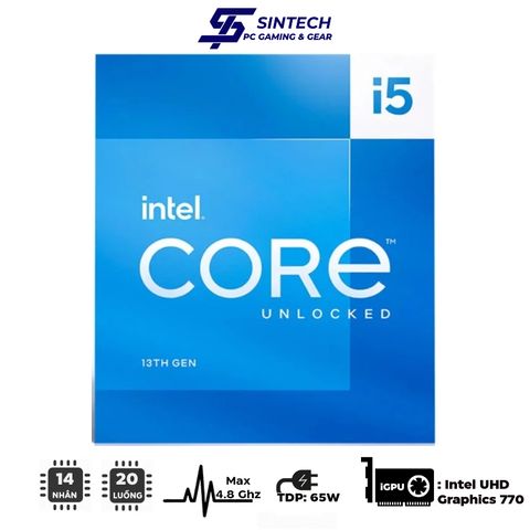 CPU Intel Core i5 13500 (4.8GHz, 14 nhân 20 luồng)