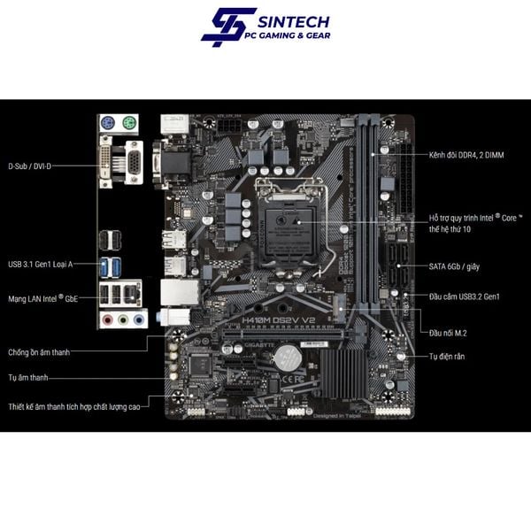 Mainboard GIGABYTE H410M H V2 DDR4