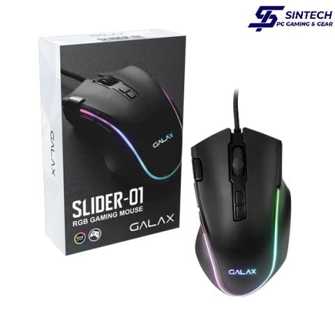 Chuột Galax Gaming SLIDER 01 RGB 7200 DPI Wired
