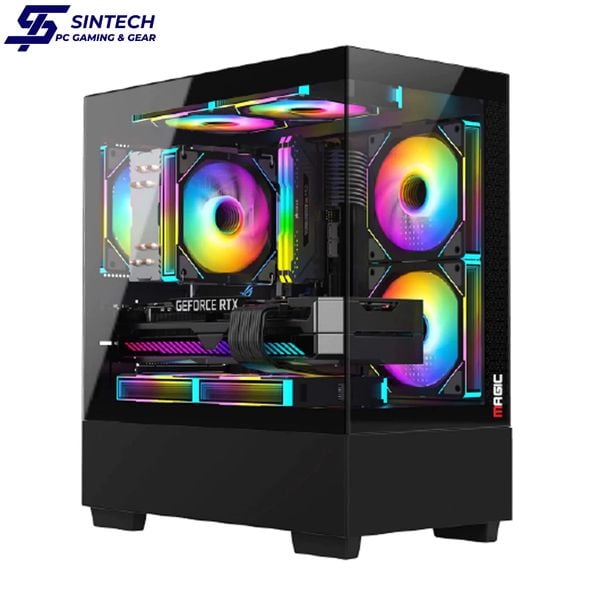 Vỏ Case Magic MIX-Tower | M-ATX, không fan | Black | White