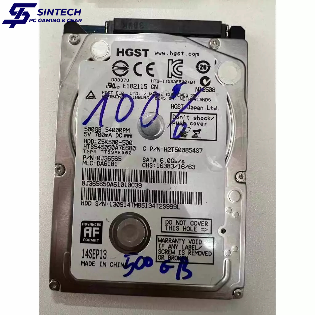 Ổ cứng HDD HGST Travelstar HTS545050A7E680 500GB SATA III