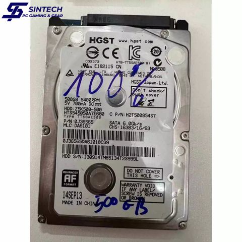 Ổ cứng HDD HGST Travelstar HTS545050A7E680 500GB SATA III