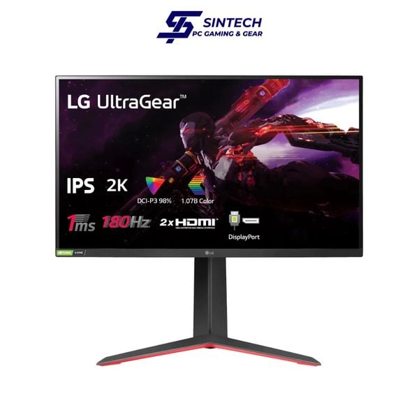 Màn hình Gaming LG UltraGear 27GP850 B 27 inch, Nano IPS, 2K, 180Hz, 1ms, HDR G-Sync, Phẳng
