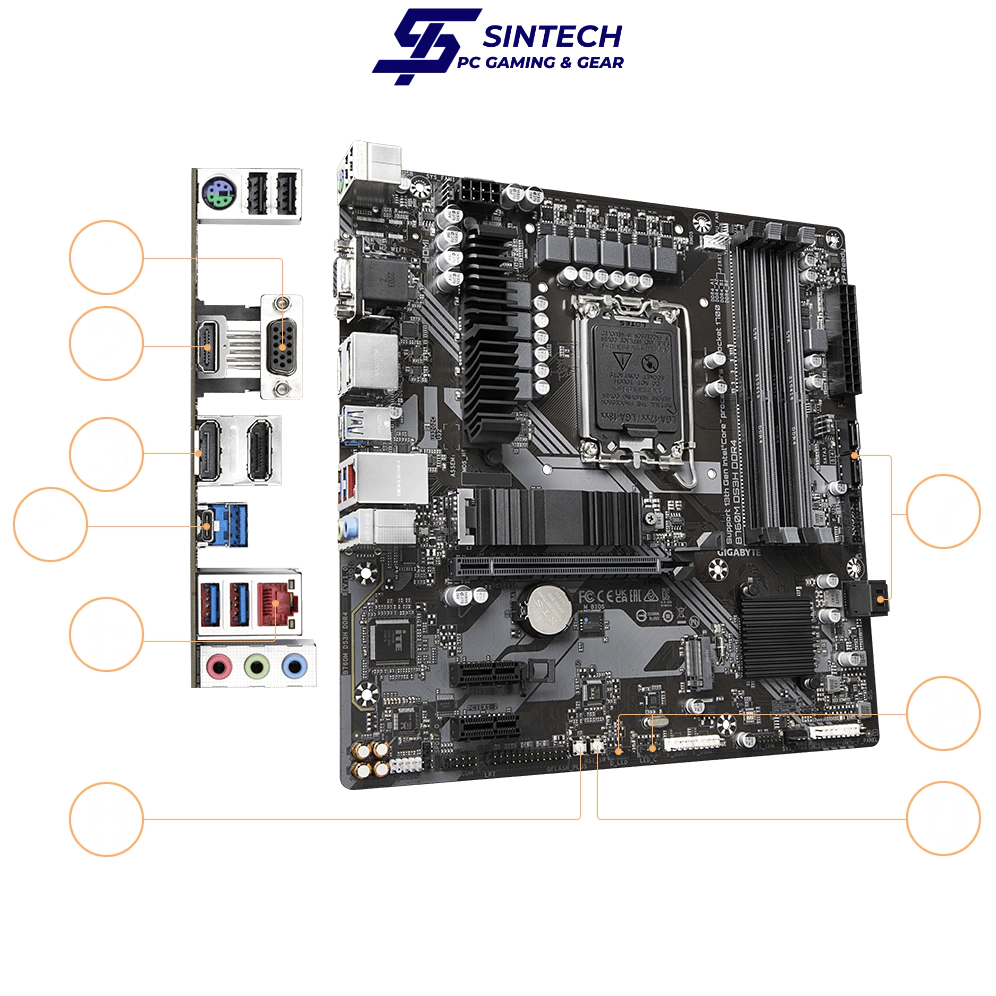 Mainboard Intel GIGABYTE B760M DS3H DDR4