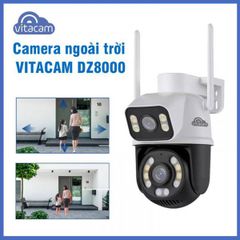 CAMERA 2 MẮT VITACAM DZ8000 KHÔNG GÓC KHUẤT 8.0 MP