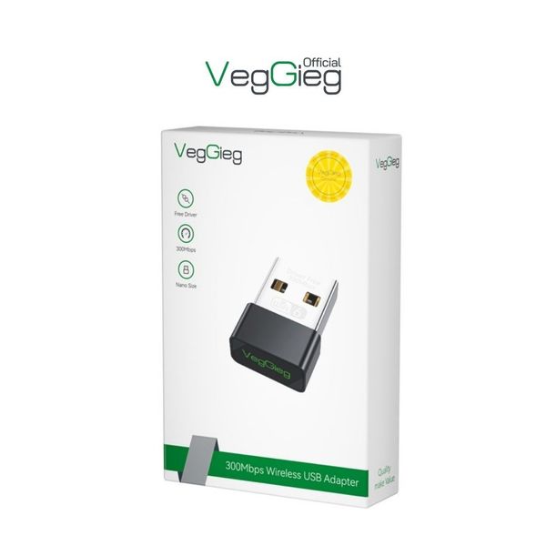 USB thu tín hiệu WIFI 2.4G 300Mbps V-K300M VegGieg