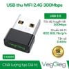 USB thu tín hiệu WIFI 2.4G 300Mbps V-K300M VegGieg
