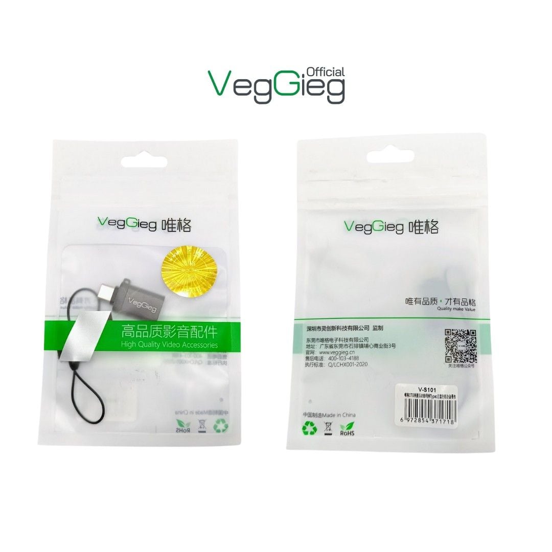 Cổng Chuyển Đổi Type-C Dương Sang USB 3.0 Âm - V-S101
