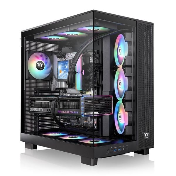 Vỏ máy tính Thermaltake View 380 XL TG ARGB | Đen, ATX,mATX,ITX