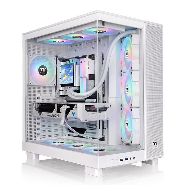 Vỏ máy tính Thermaltake View 380 XL TG ARGB Snow | Trắng, ATX,mATX,ITX