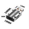 Đầu chuyển đổi usb sang type c, usb a ra type-c hỗ trợ sạc 120w 20v6a, 10Gbps