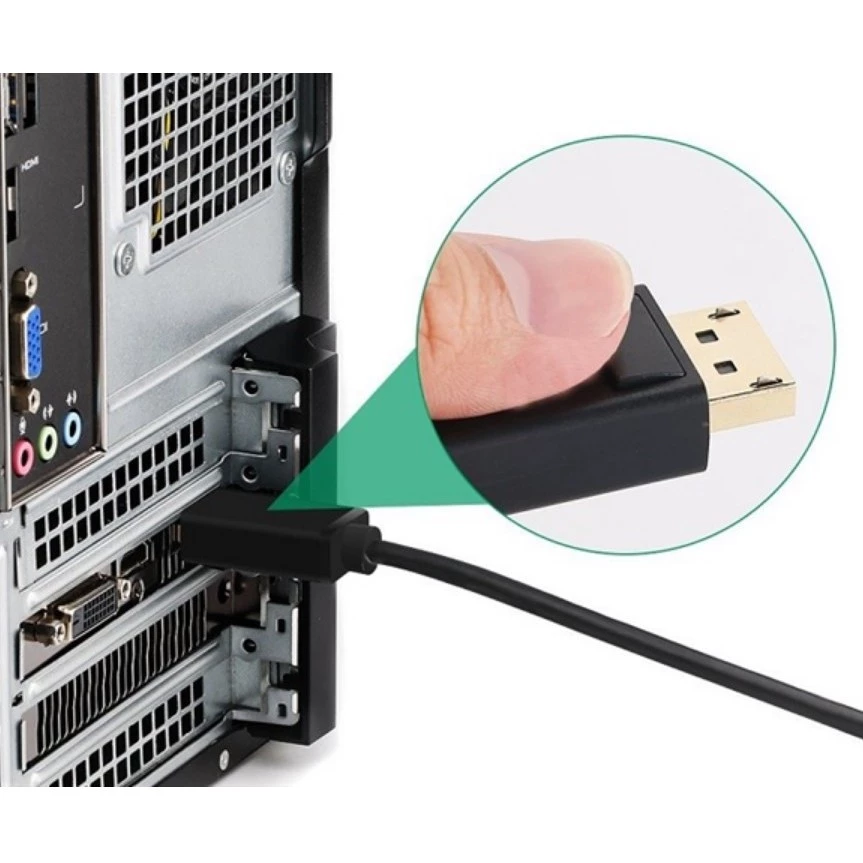 Cáp chuyển DisplayPort ra VGA – Kết nối PC, Laptop với Màn Hình, Máy Chiếu