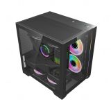 Vỏ máy tính MIK LV12 Mini Elite | Đen/Trắng/Hồng | ITX/M-ATX