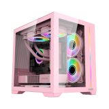 Vỏ máy tính MIK LV12 Mini Elite | Đen/Trắng/Hồng | ITX/M-ATX