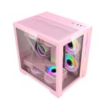 Vỏ máy tính MIK LV12 Mini Elite | Đen/Trắng/Hồng | ITX/M-ATX