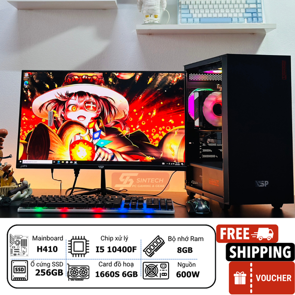 PC Gaming Sintech VSP V4, I5 10400F | GTX 1660S 6GB