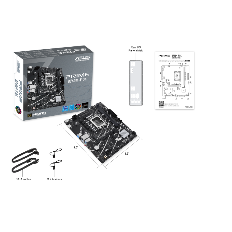 Mainboard Intel Asus Prime B760M-F D4 DDR4