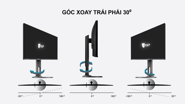 Màn hình phẳng VSP 24 inch 2K eSport Gaming VU241Q | QHD | USB C/Type C