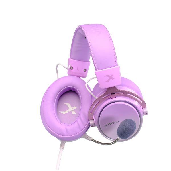 Tai nghe GAMING Xiberia S19U Pro | Đen Gold/Tím, RGB, Virtual 7.1, OverEar